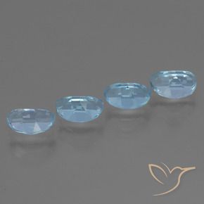 3.97 ct natürliche Swiss Blue Topas-Edelsteine, Fantasie, VS