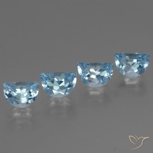 3.92ctw Natürlicher Himmerlblau Topas, Fantasie, VVS-VS