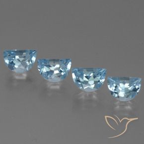 3.92 ct natürliche Himmerlblau Topas-Edelsteine, Fantasie, VVS-VS