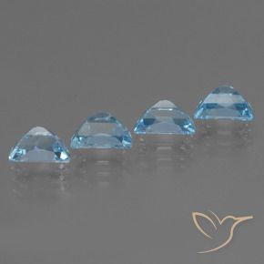 3.92 ct natürliche Himmerlblau Topas-Edelsteine, Fantasie, VVS-VS