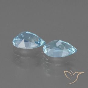 1.63 ct natürliche Himmerlblau Topas-Edelsteine, Birnenform, VVS-VS