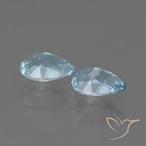 1.53 ct natürliche Himmerlblau Topas-Edelsteine, Birnenform, VVS-VS