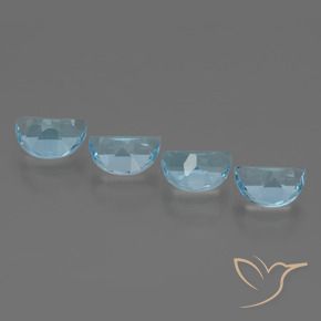 3.86 ct natürliche Himmerlblau Topas-Edelsteine, Fantasie, VVS-VS