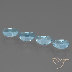 3.72 ct natürliche Himmerlblau Topas-Edelsteine, Fantasie, VS