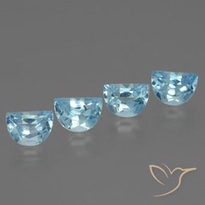 3.69 ct natürliche Himmerlblau Topas-Edelsteine, Fantasie, VVS-VS