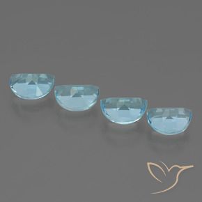 3.69 ct natürliche Himmerlblau Topas-Edelsteine, Fantasie, VVS-VS