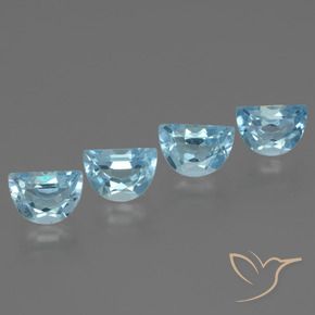 3.94 ct natürliche Himmerlblau Topas-Edelsteine, Fantasie, VS