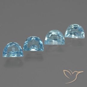 4.49 ct natürliche Swiss Blue Topas-Edelsteine, Fantasie, VS