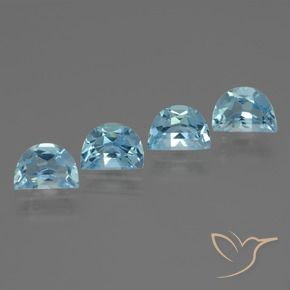 3.83 ct natürliche Himmerlblau Topas-Edelsteine, Fantasie, VVS-VS