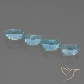 3.83 ct natürliche Himmerlblau Topas-Edelsteine, Fantasie, VVS-VS
