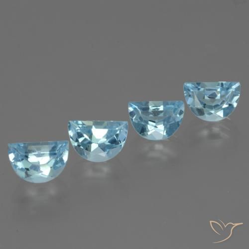 3.59 ct natürliche Himmerlblau Topas-Edelsteine, Fantasie, VS