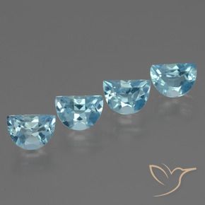 4.01 ct natürliche Himmerlblau Topas-Edelsteine, Fantasie, VVS-VS