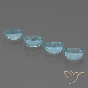 4.01 ct natürliche Himmerlblau Topas-Edelsteine, Fantasie, VVS-VS
