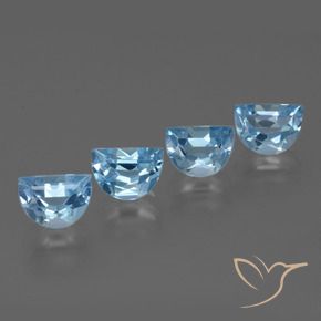 4.45 ct natürliche Himmerlblau Topas-Edelsteine, Fantasie, VVS-VS