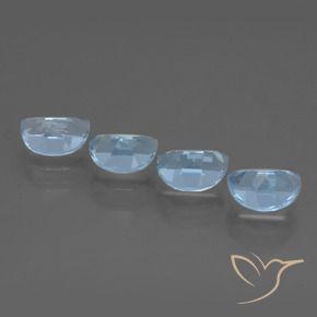 4.45 ct natürliche Himmerlblau Topas-Edelsteine, Fantasie, VVS-VS