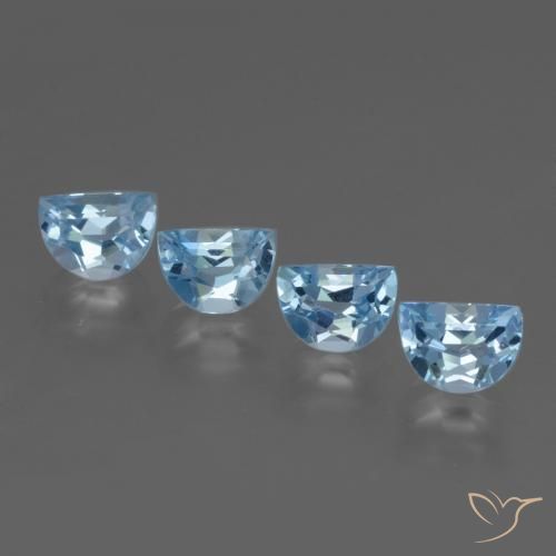 3.87ctw Natürlicher Swiss Blue Topas, Fantasie, VVS-VS