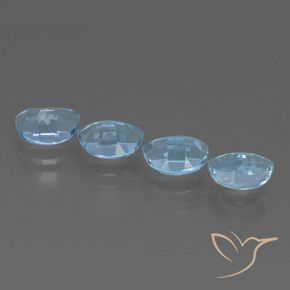 4.24 ct natürliche Swiss Blue Topas-Edelsteine, Fantasie, VVS-VS