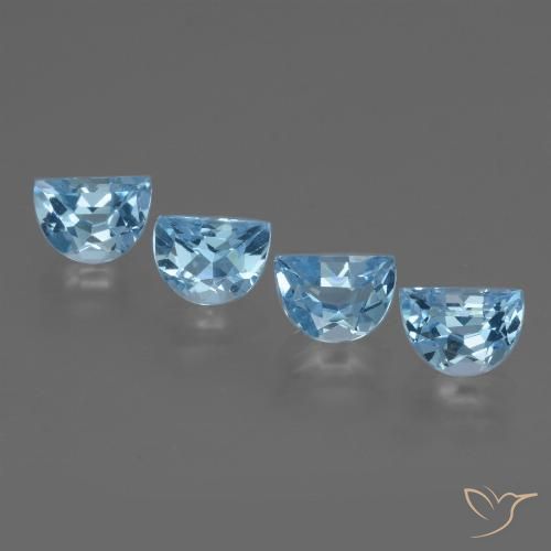 3.79ctw Natürlicher Swiss Blue Topas, Fantasie, VVS-VS
