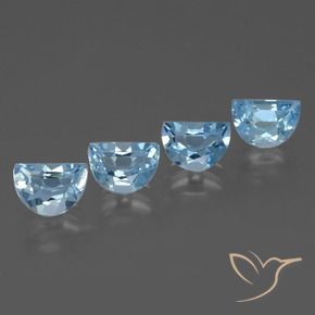 3.91 ct natürliche Himmerlblau Topas-Edelsteine, Fantasie, VVS-VS