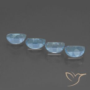 3.91 ct natürliche Himmerlblau Topas-Edelsteine, Fantasie, VVS-VS