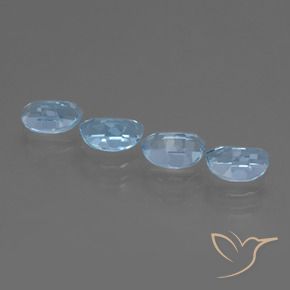 4.07 ct natürliche Swiss Blue Topas-Edelsteine, Fantasie, VVS-VS