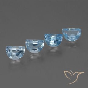 3.52 ct natürliche Himmerlblau Topas-Edelsteine, Fantasie, VVS-VS