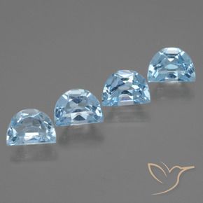 4.18 ct natürliche Himmerlblau Topas-Edelsteine, Fantasie, VVS-VS