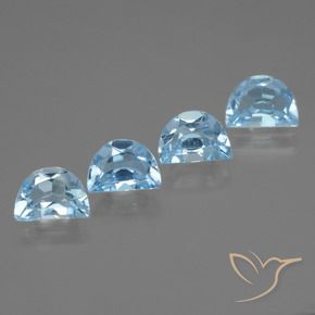 3.46 ct natürliche Himmerlblau Topas-Edelsteine, Fantasie, VVS-VS