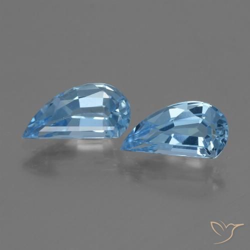 2.90ctw Natürlicher Swiss Blue Topas, Fantasie, VVS