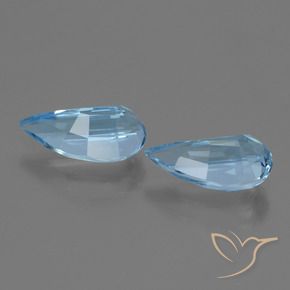 2.90 ct natürliche Swiss Blue Topas-Edelsteine, Fantasie, VVS