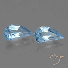 2.66 ct natürliche Himmerlblau Topas-Edelsteine, Fantasie, VVS