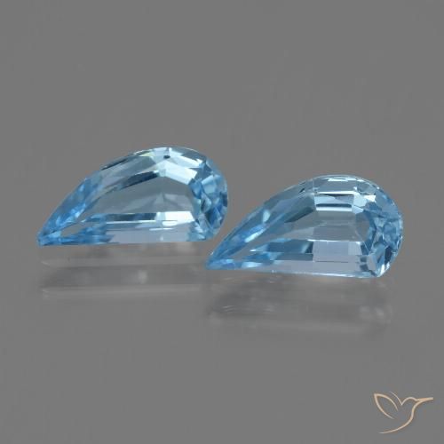 2.70ctw Natürlicher Swiss Blue Topas, Fantasie, VVS-VS