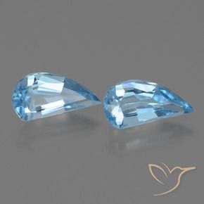 2.84 ct natürliche Himmerlblau Topas-Edelsteine, Fantasie, VVS