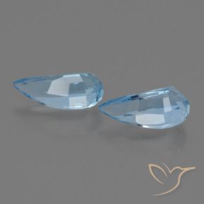 2.84 ct natürliche Himmerlblau Topas-Edelsteine, Fantasie, VVS