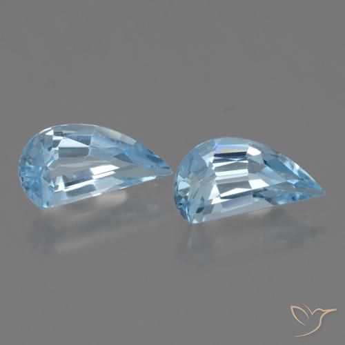 2.76 ct natürliche Swiss Blue Topas-Edelsteine, Fantasie, VVS