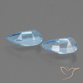 2.92 ct natürliche Himmerlblau Topas-Edelsteine, Fantasie, VVS