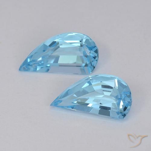 2.78 ct natürliche Swiss Blue Topas-Edelsteine, Fantasie, VVS