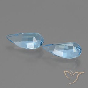 2.65 ct natürliche Swiss Blue Topas-Edelsteine, Fantasie, VVS-VS
