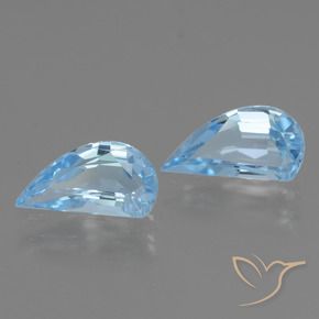 2.67 ct natürliche Himmerlblau Topas-Edelsteine, Fantasie, VVS