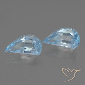 2.57 ct natürliche Himmerlblau Topas-Edelsteine, Fantasie, VVS