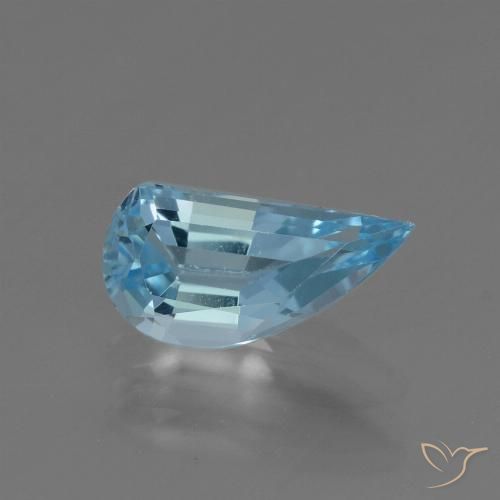1.36ct Natürlicher Himmerlblau Topas, Fantasie, VVS