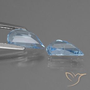 2.63 ct natürliche Himmerlblau Topas-Edelsteine, Fantasie, VVS