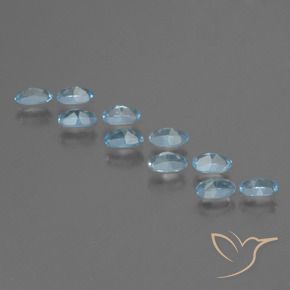 2.79 ct natürliche Himmerlblau Topas-Edelsteine, Oval, VS