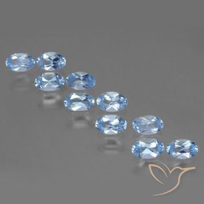 3.20 ct natürliche Himmerlblau Topas-Edelsteine, Oval, VS