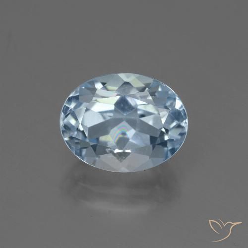 2.48ct Natürlicher Himmerlblau Topas, Oval, VVS-VS