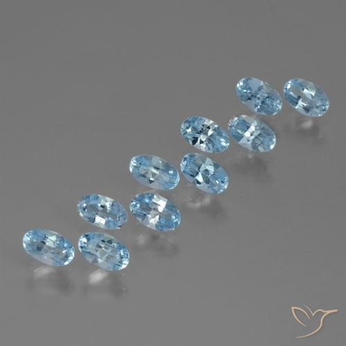 3.07ctw Natürlicher Himmerlblau Topas, Oval, VS