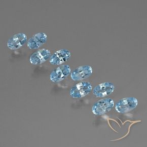 3.07 ct natürliche Himmerlblau Topas-Edelsteine, Oval, VS