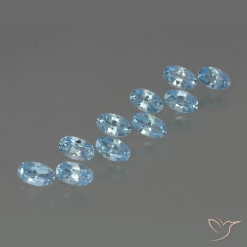 2.78ctw Natürlicher Himmerlblau Topas, Oval, VS