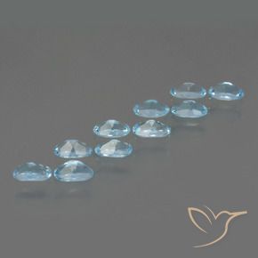 2.78 ct natürliche Himmerlblau Topas-Edelsteine, Oval, VS