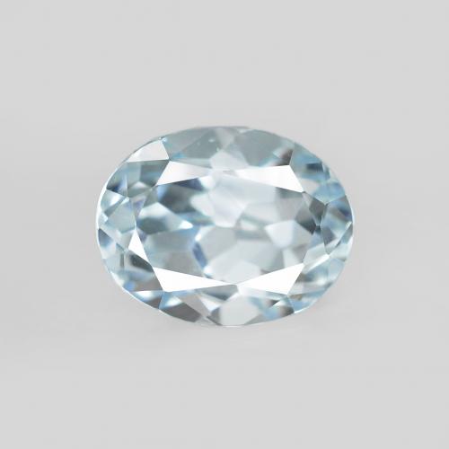 2.57ct Natürlicher Baby blau Topas, Oval, VVS-VS